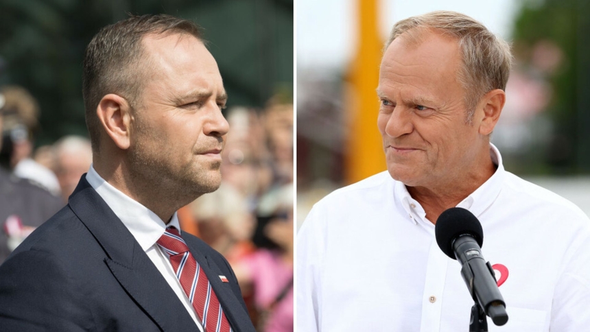 Karol Nawrocki i Donald Tusk